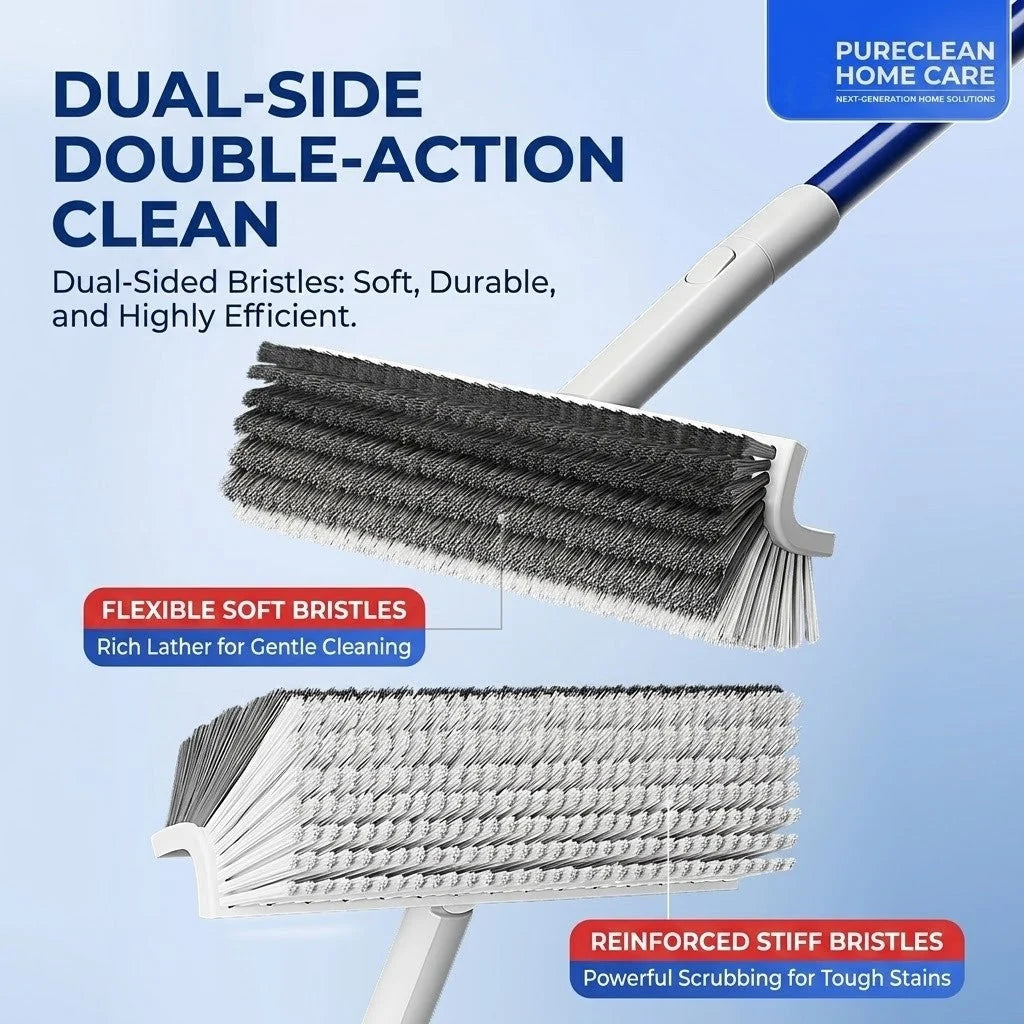 Corner & Grout Brush 180° Rotating Head Stiff Bristles