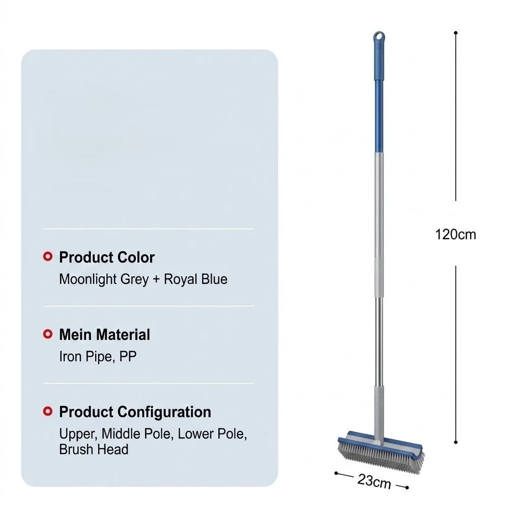 Corner & Grout Brush 180° Rotating Head Stiff Bristles