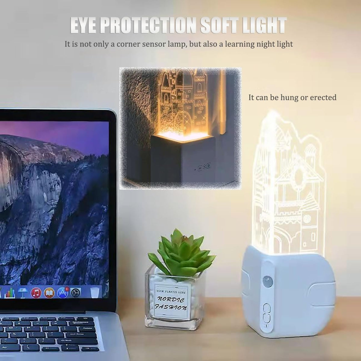 Corner Night Light Motion-Activated Magnetic Mount