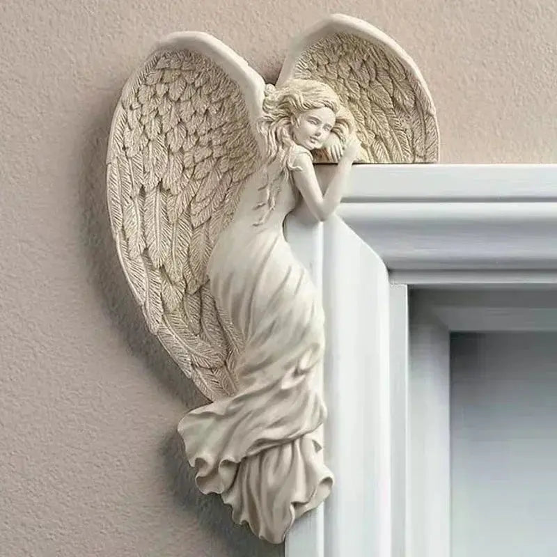 Corner Wall Decoration Angel Wings Resin Space-Saving