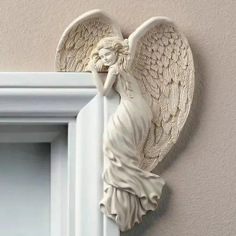 Corner Wall Decoration Angel Wings Resin Space-Saving