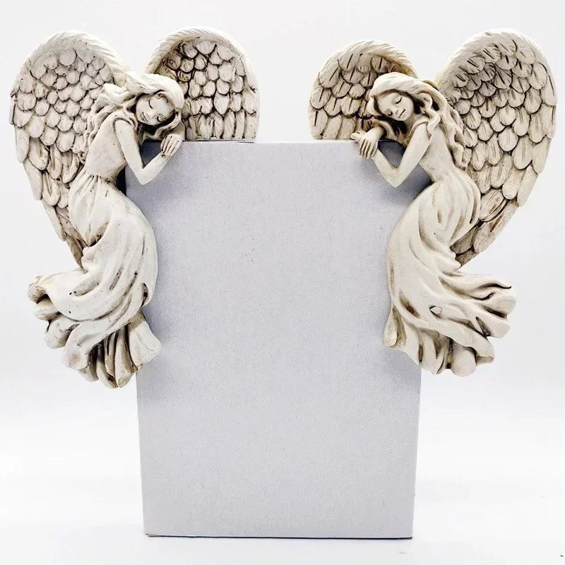 Corner Wall Sculpture Angel Design Lightweight Resin