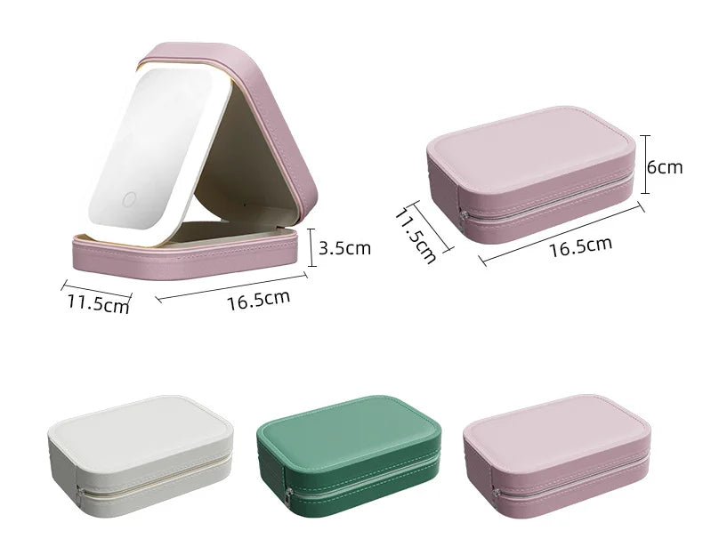 Cosmetic Mirror Box LED Touch Control Three Light Modes