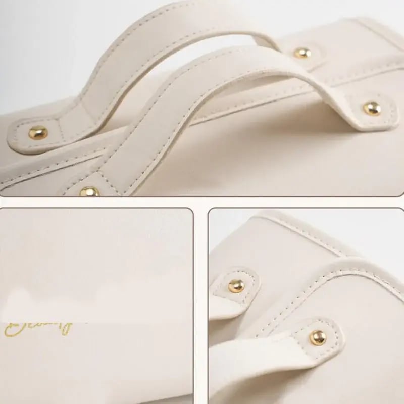 Cosmetic Organizer 4-in-1 Modular & Detachable Waterproof PU Leather