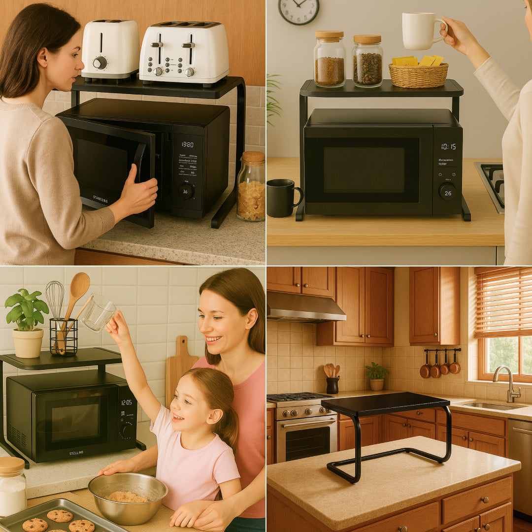 Countertop Shelf Two-Tier Tool-Free 55 Lb Capacity