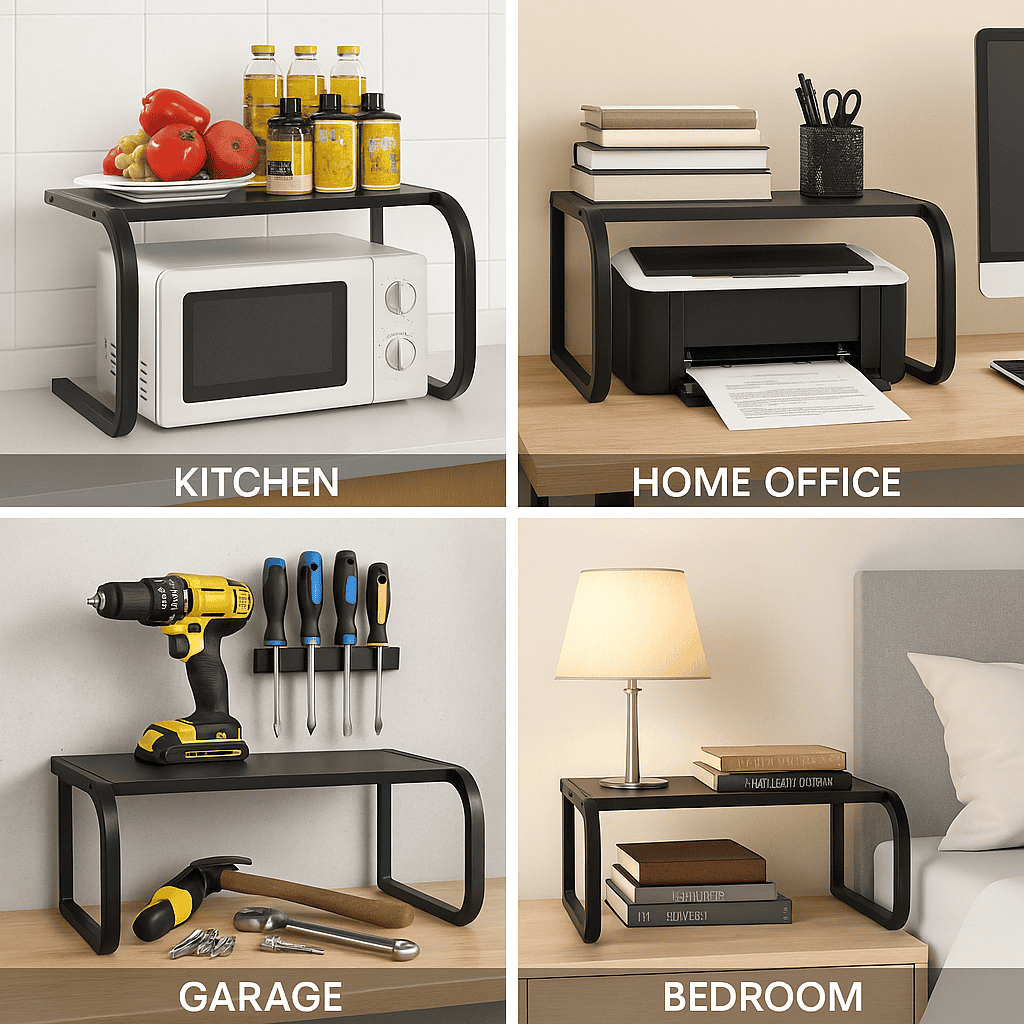 Countertop Shelf Two-Tier Tool-Free 55 Lb Capacity