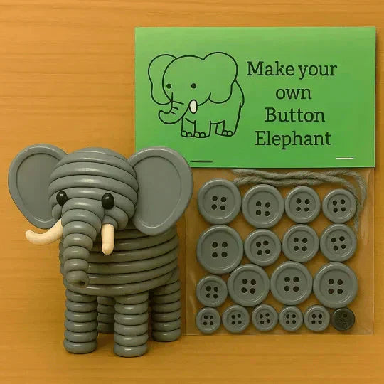 Craft Kit Animal Motifs Buttons & Thread