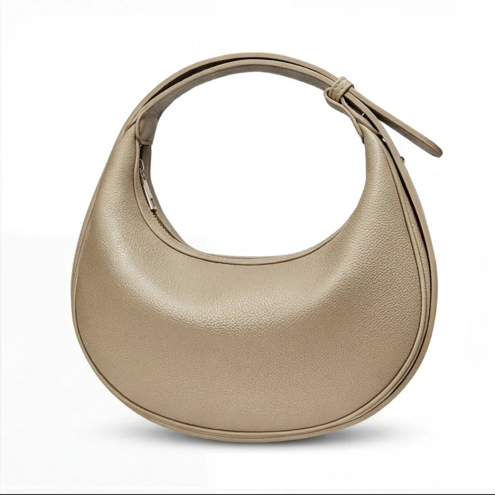 Crescent Shoulder Bag Three Carrying Styles Soft Faux Leather