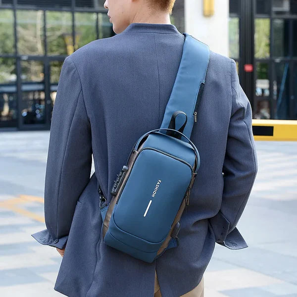 Crossbody Bag Anti-Theft Hidden Zippers & Padded Tablet Pocket