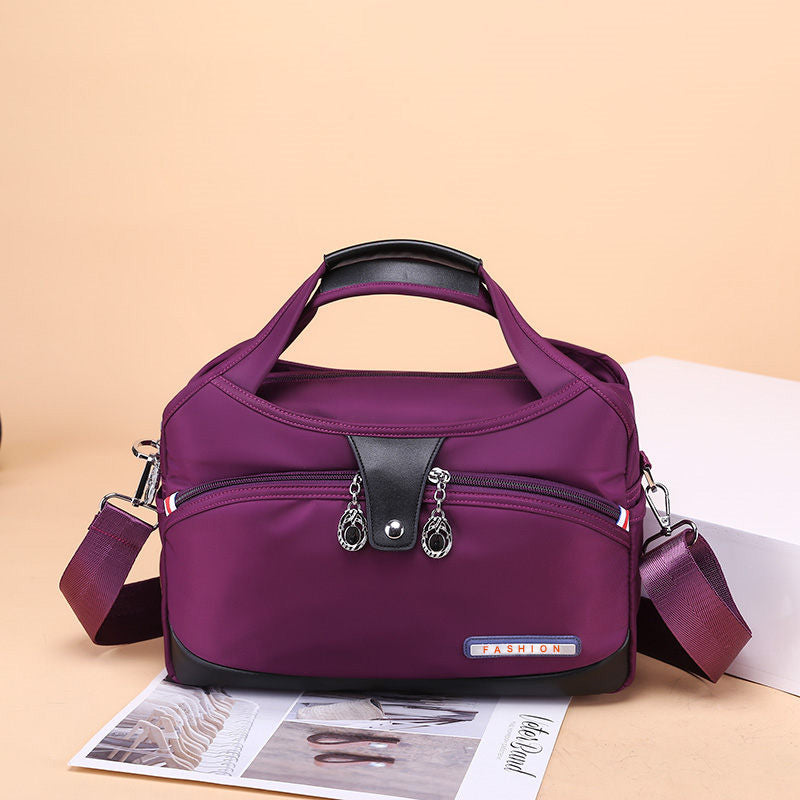 Crossbody Bag Anti-Theft Water-Repellent Nylon Multiple Pockets