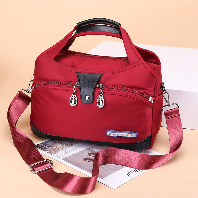 Crossbody Bag Anti-Theft Water-Repellent Nylon Multiple Pockets