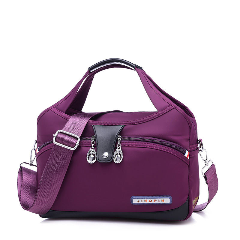 Crossbody Bag Anti-Theft Water-Repellent Nylon Multiple Pockets