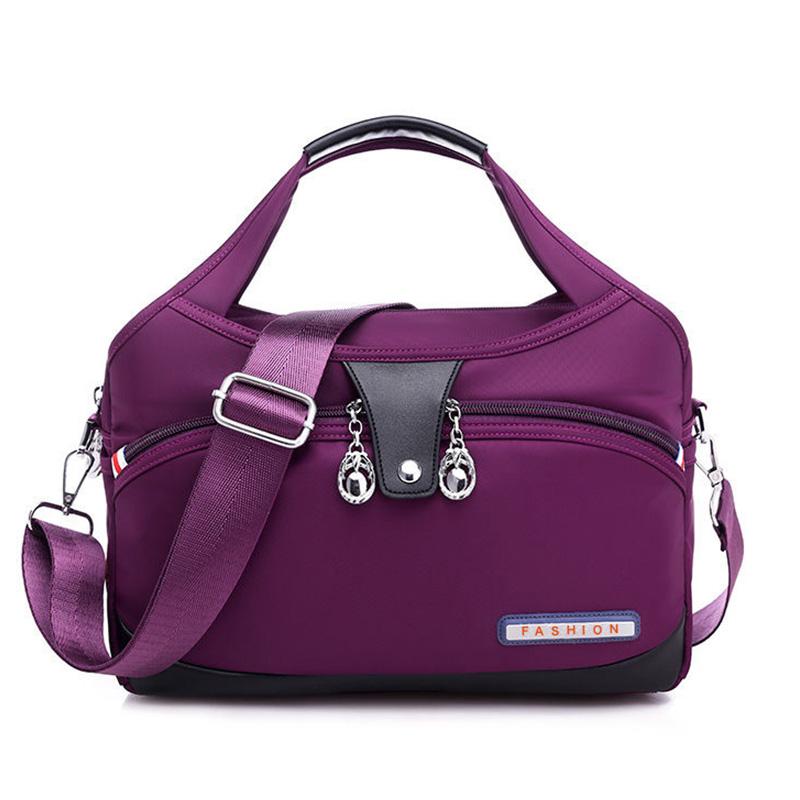 Crossbody Bag Anti-Theft Water-Repellent Nylon Multiple Pockets