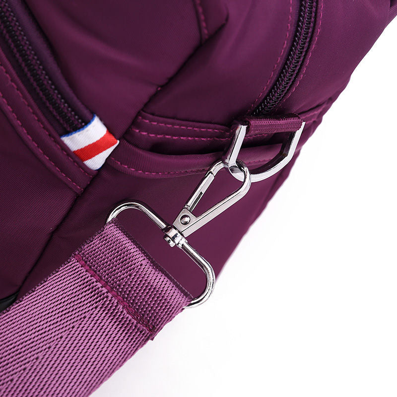 Crossbody Bag Anti-Theft Water-Repellent Nylon Multiple Pockets