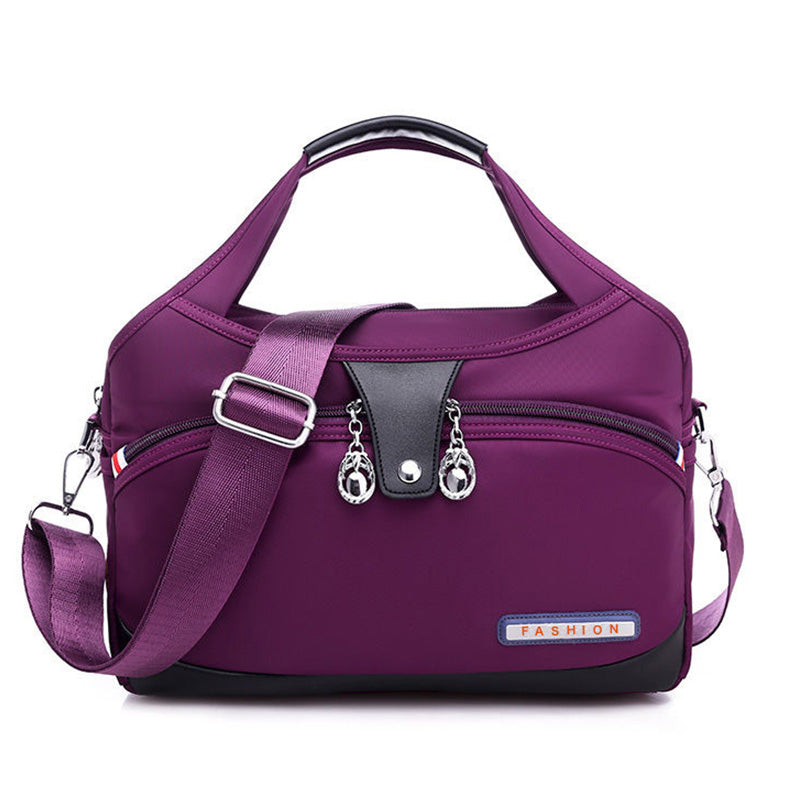 Crossbody Bag Anti-Theft Water-Repellent Nylon Multiple Pockets