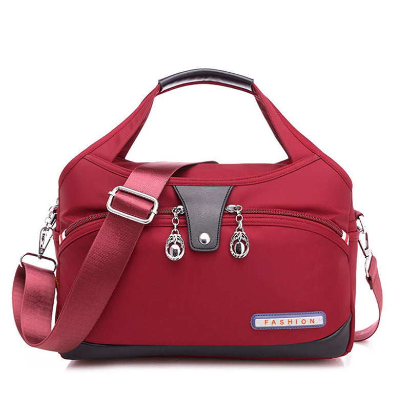 Crossbody Bag Anti-Theft Water-Repellent Nylon Multiple Pockets