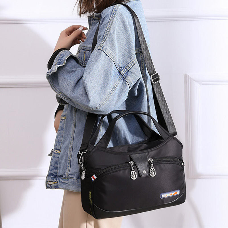 Crossbody Bag Anti-Theft Water-Repellent Nylon Multiple Pockets