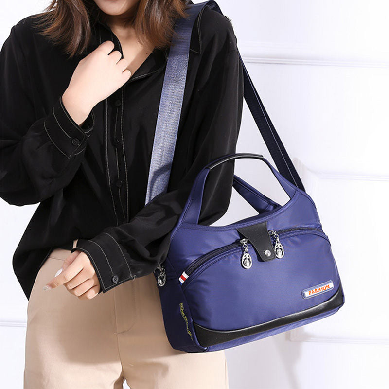 Crossbody Bag Anti-Theft Water-Repellent Nylon Multiple Pockets