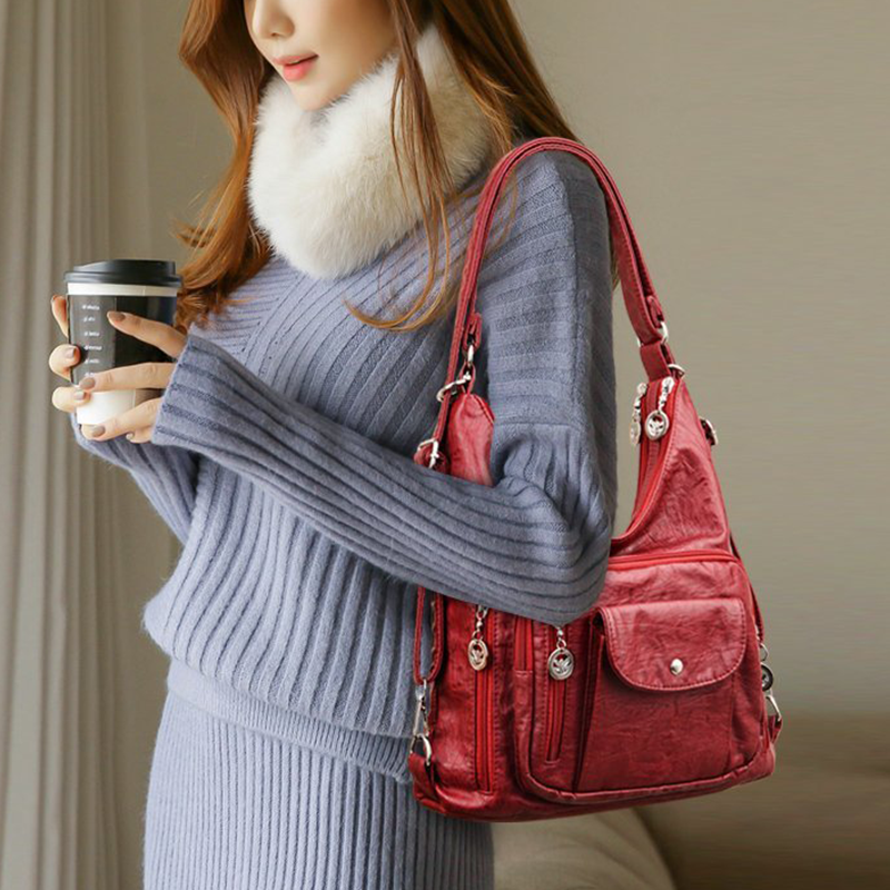 Crossbody Bag Convertible 3-in-1 Waterproof Multiple Pockets