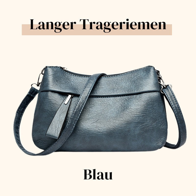 Crossbody Bag Convertible Long & Short Straps Faux Leather