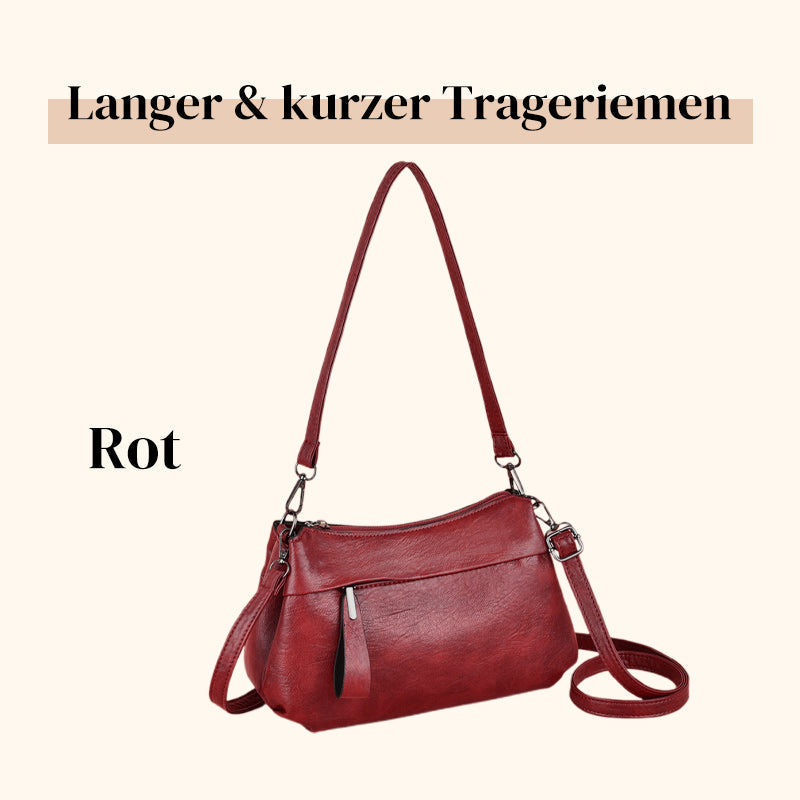 Crossbody Bag Convertible Long & Short Straps Faux Leather
