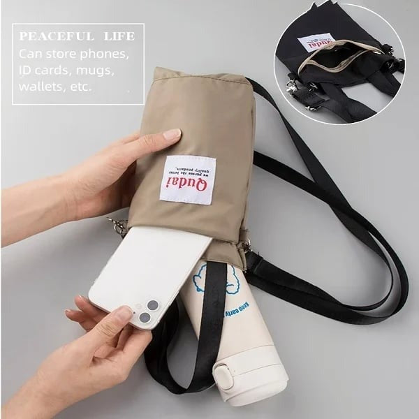 Crossbody Bag Dual Carry Universal Drink Holder