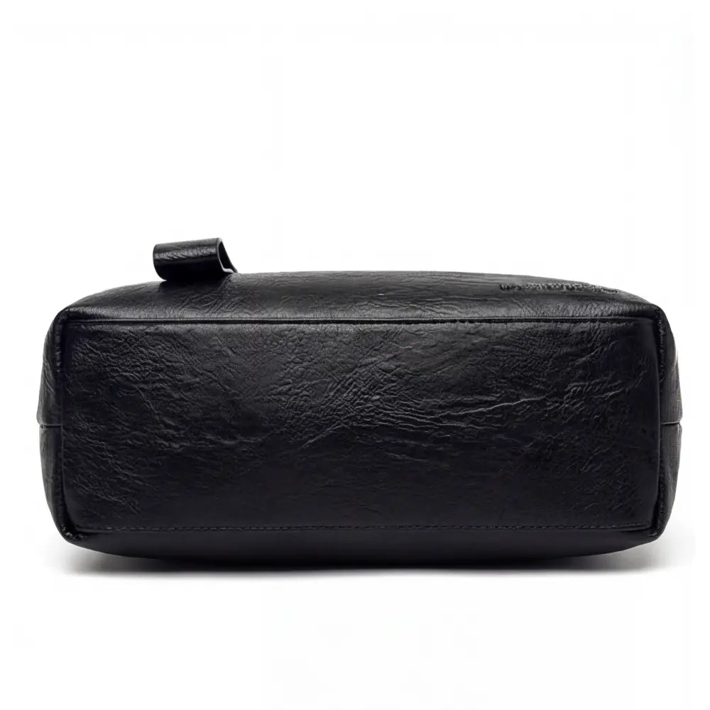 Crossbody Bag Faux Leather 3 Main Compartments Adjustable Strap