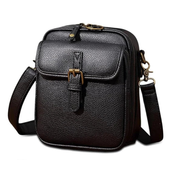 Crossbody Bag Faux Leather Ten Card Slots Adjustable Strap