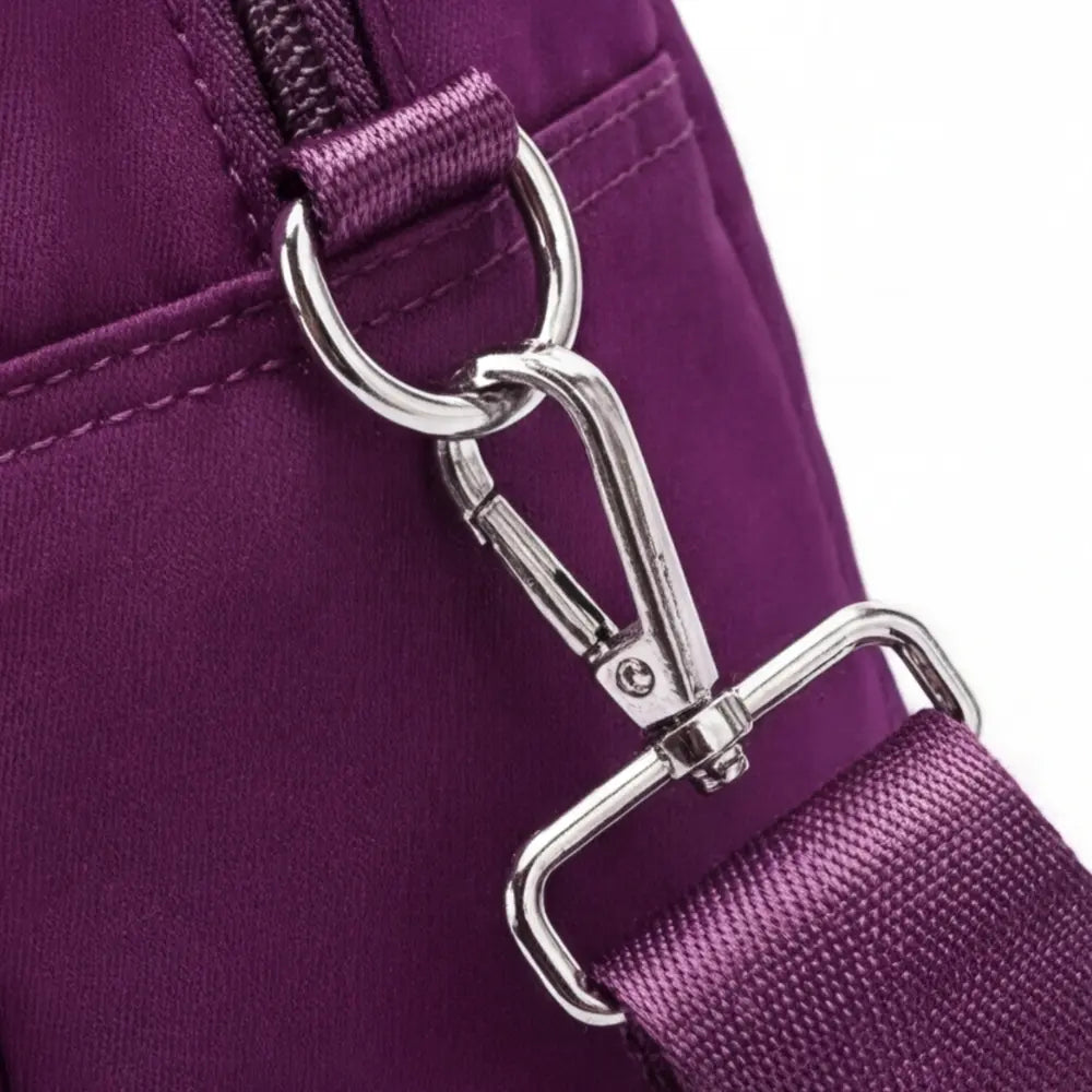 Crossbody Bag Five Zippered Compartments Hidden Anti-Theft Pocket & Water-Repellent