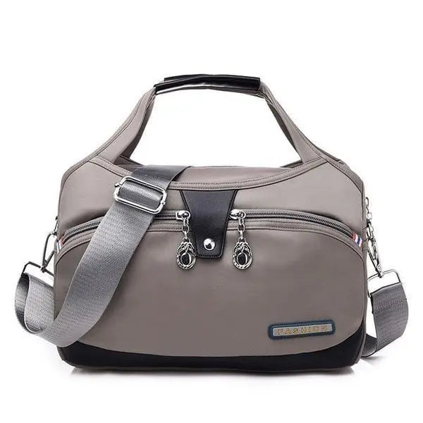 Crossbody Bag Five Zippered Compartments Hidden Anti-Theft Pocket & Water-Repellent