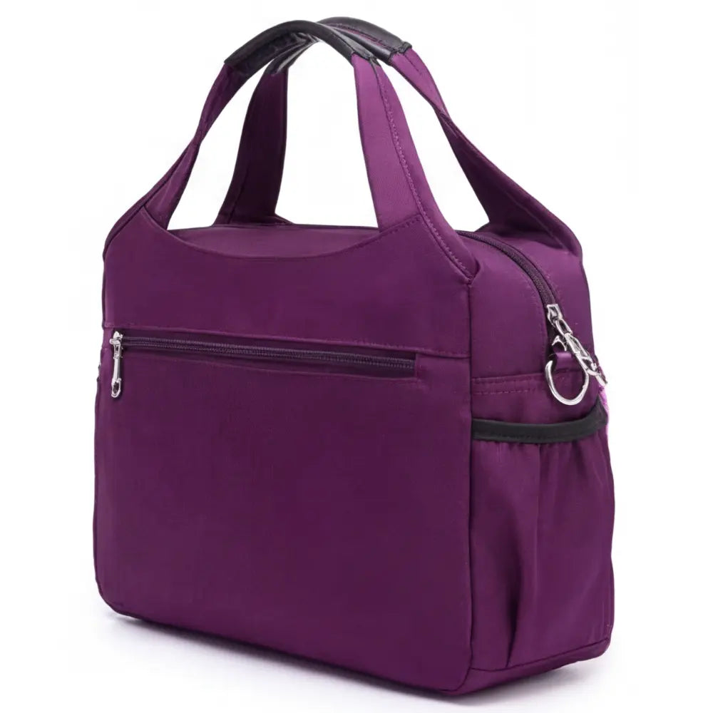 Crossbody Bag Five Zippered Compartments Hidden Anti-Theft Pocket & Water-Repellent