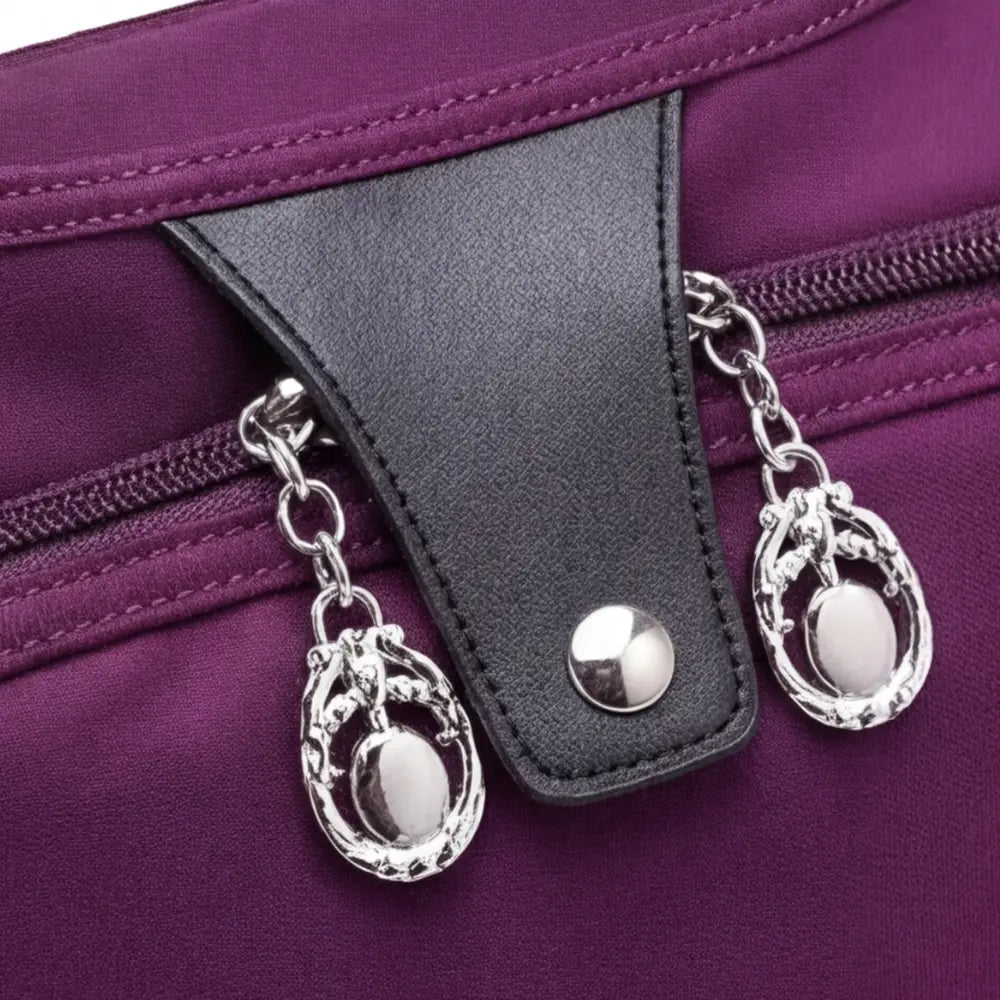 Crossbody Bag Five Zippered Compartments Hidden Anti-Theft Pocket & Water-Repellent