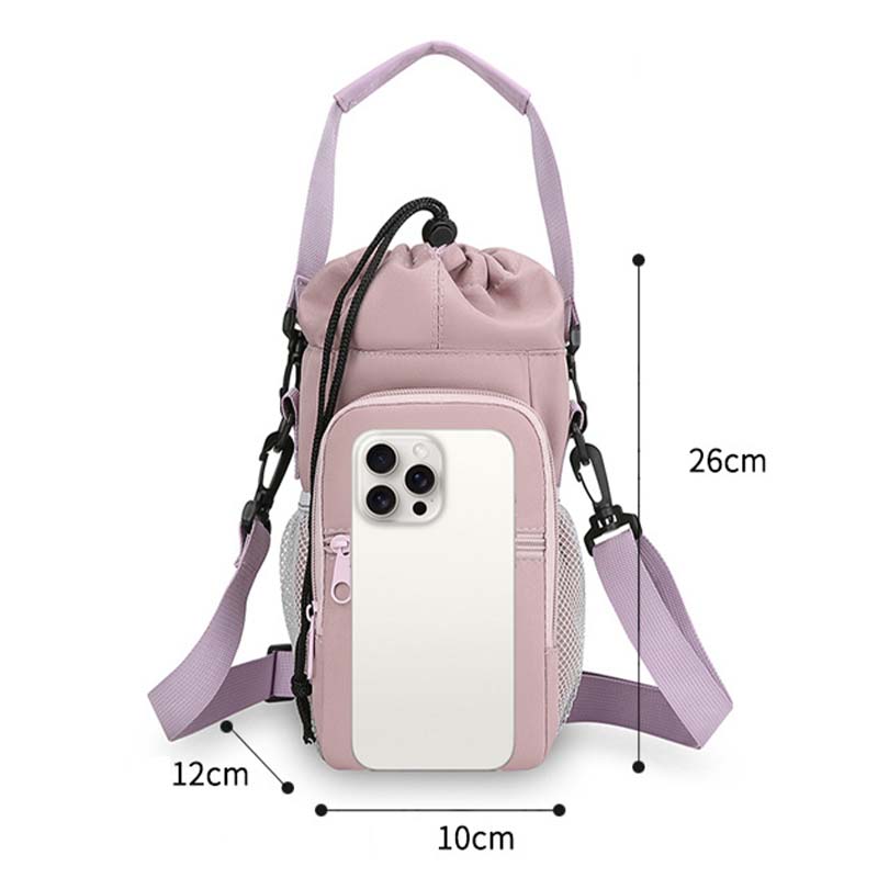 Crossbody Bag Insulated Thermal Lining & Waterproof Nylon Adjustable Strap