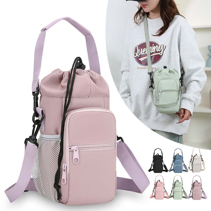 Crossbody Bag Insulated Thermal Lining & Waterproof Nylon Adjustable Strap
