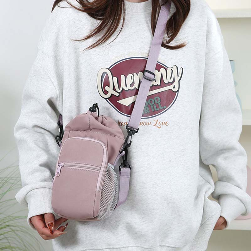 Crossbody Bag Insulated Thermal Lining & Waterproof Nylon Adjustable Strap
