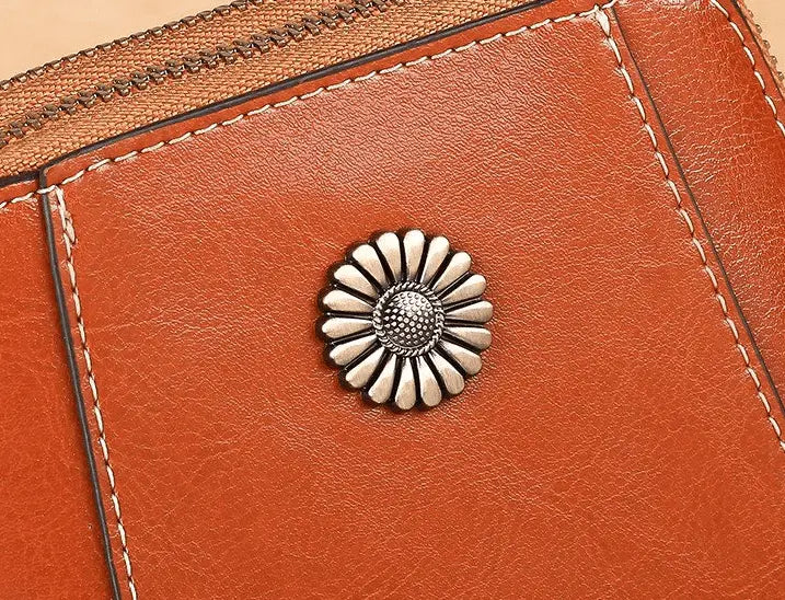 Crossbody Bag Leather Look Multiple Compartments & Card Slots