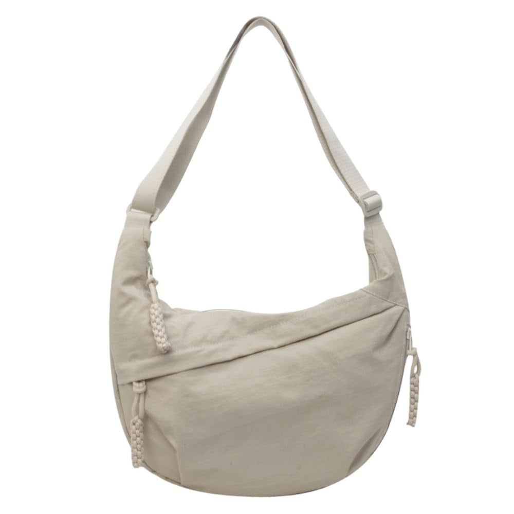 Crossbody Bag Lightweight Nylon Multiple Compartments & Adjustable Strap