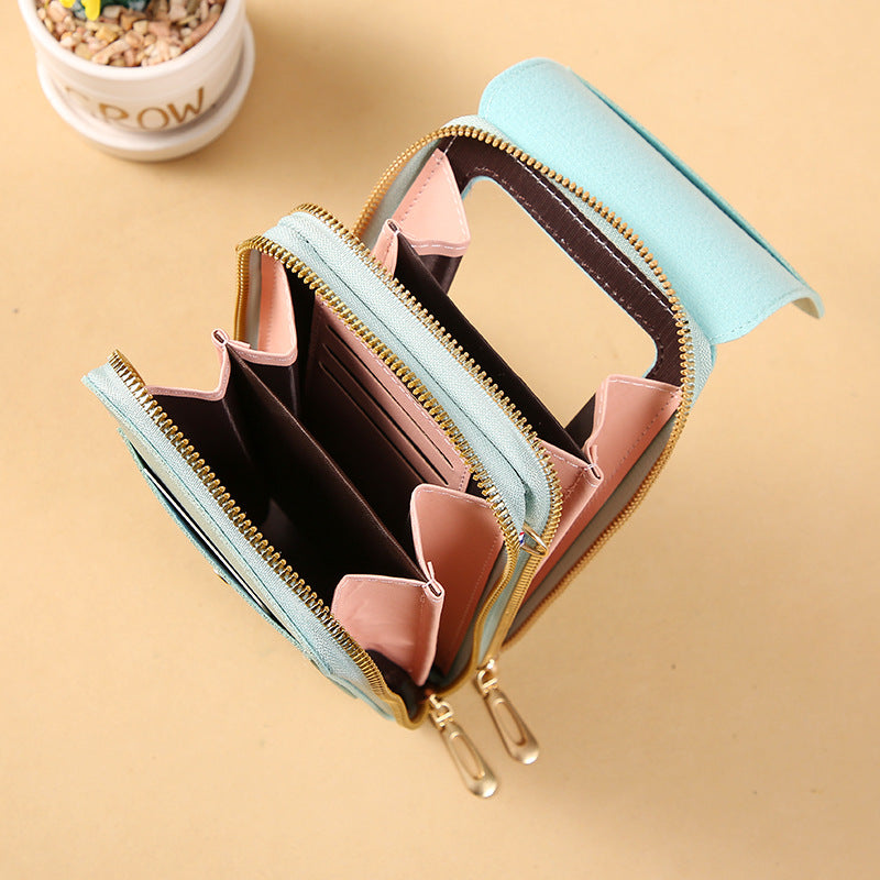Crossbody Bag RFID-Blocking Waterproof PU Leather