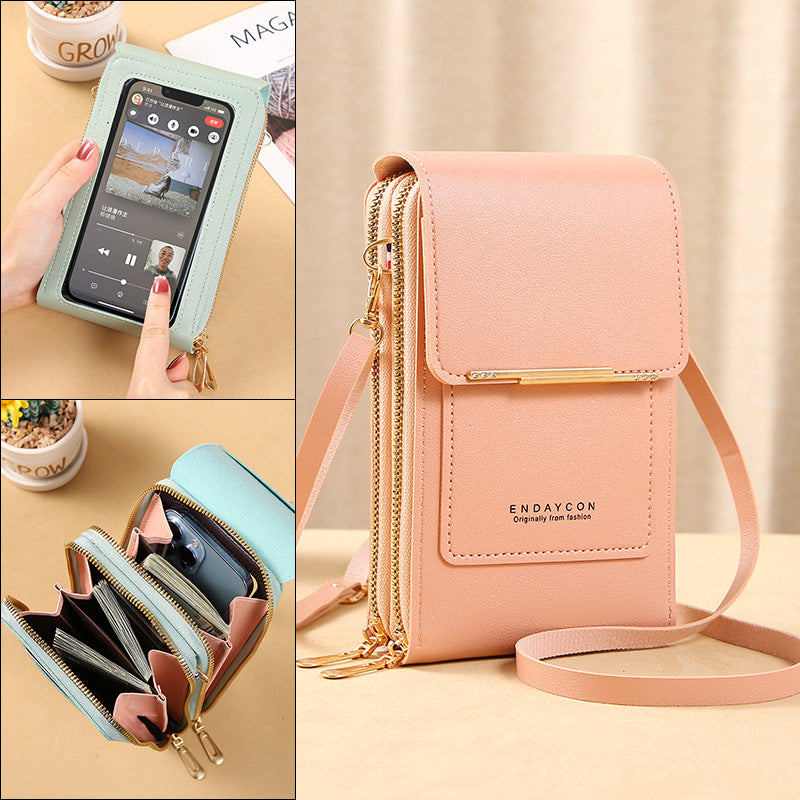 Crossbody Bag RFID-Blocking Waterproof PU Leather