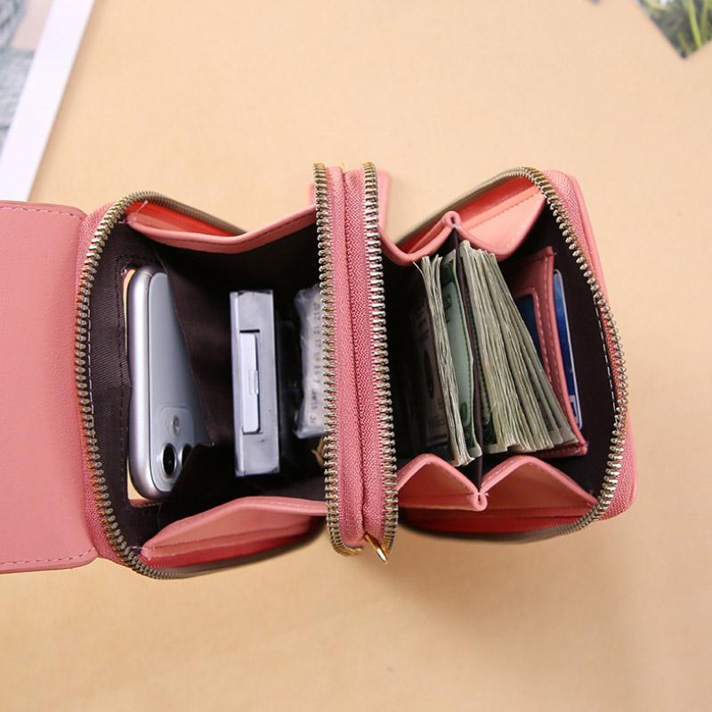 Crossbody Bag RFID-Blocking Waterproof PU Leather