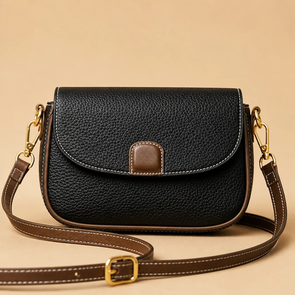 Crossbody Bag Soft Leather Magnetic Closure & Adjustable Strap