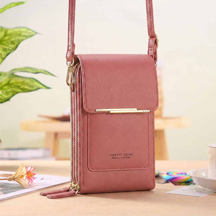 Crossbody Bag Touchscreen Window & RFID Protection