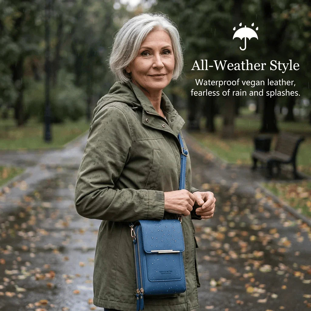 Crossbody Bag Touchscreen Window & RFID Protection