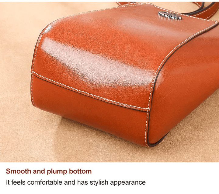 Crossbody Bag Vintage Leather-Look Multiple Compartments & Card Slots