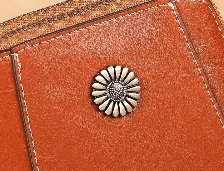 Crossbody Bag Vintage Leather-Look Multiple Compartments & Card Slots
