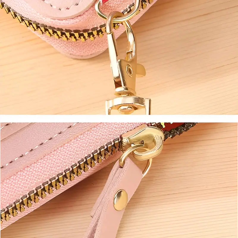 Crossbody Phone Case RFID Blocking Touchscreen Window Waterproof Compartment