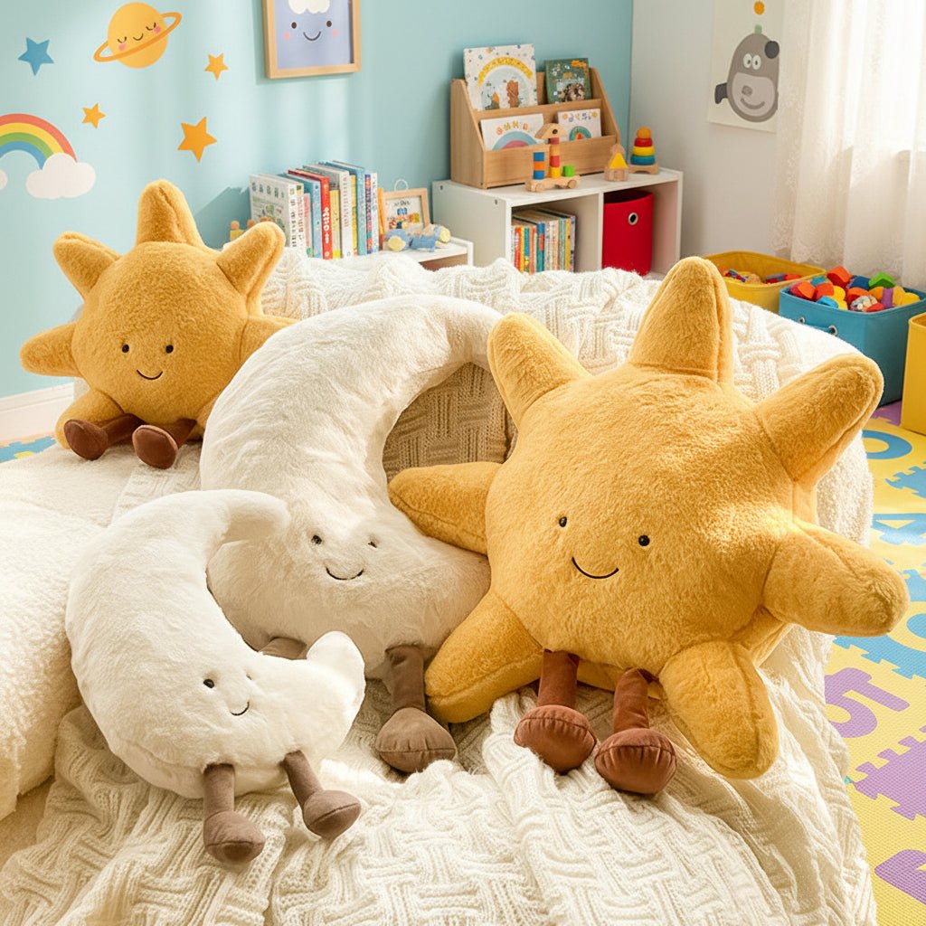 Cuddle Pillow Sun & Moon Soft Plush Shape-Stable