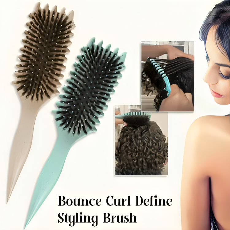 Curl-Defining Brush Side-Edge Vegan Bristles