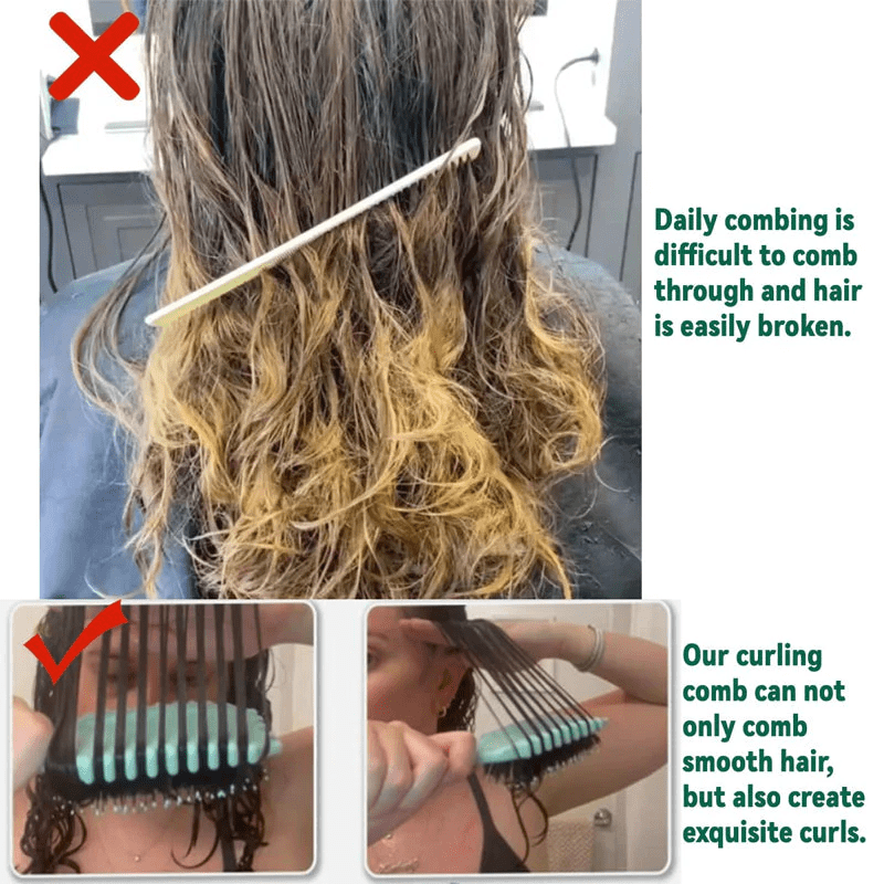 Curl-Defining Hairbrush 3-in-1 Ventilated Heat-Resistant