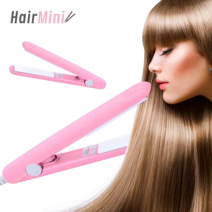 Curling Iron Ceramic Tourmaline Curler & Straightener Travel Size